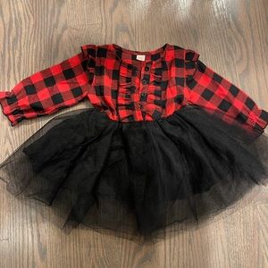 Plaid Flannel Skirt One Piece 6-9 Month